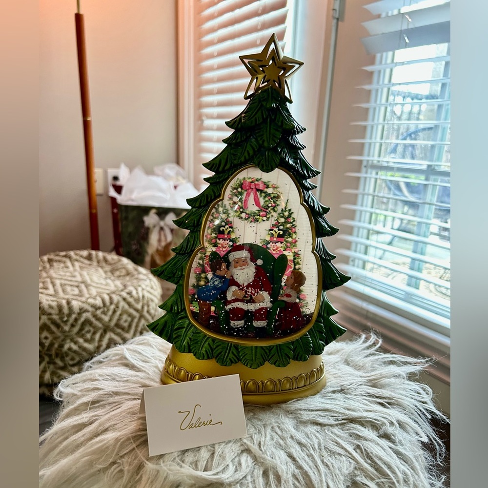 Holiday Traditions Illuminated Glitter Tree by Valerie 🎄🎅🏼